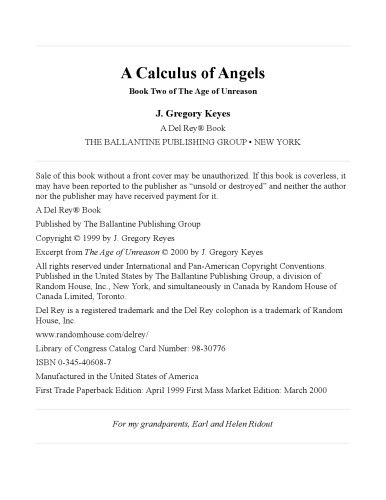 A Calculus of Angels (The Age of Unreason, Book 2)