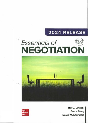 Essentials of Negotiation