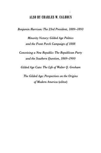From Bloody Shirt to Full Dinner Pail: The Transformation of Politics and Governance in the Gilded Age