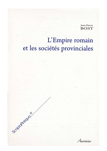 L'Empire romain et les sociétés provinciales