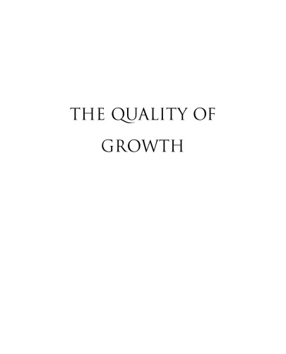 The Quality of Growth