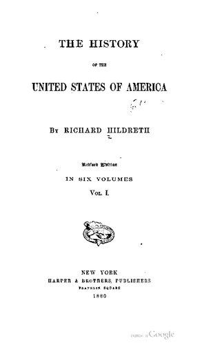 The history of the United States of America. In six volumes