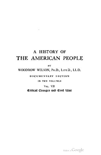 A history of the American people. In ten volumes