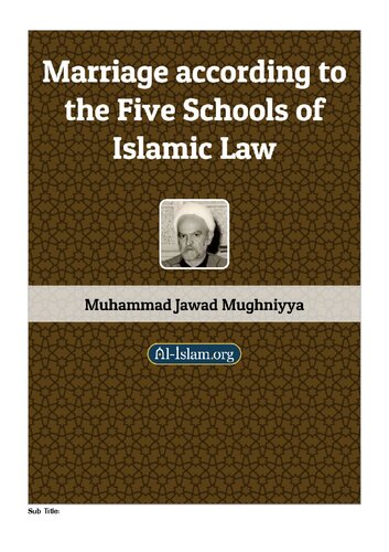 Marriage according to the Five Schools of Islamic Law