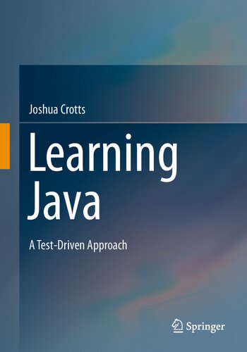 Learning Java: A Test-Driven Approach