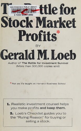 The Battle for Stock Market Profits: Not the Way It's Taught at Harvard Business School