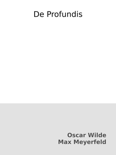 De Profundis