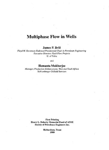 Multiphase flow in wells