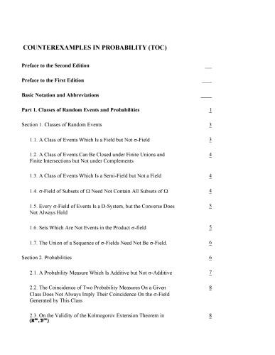 Counterexamples in Probability, 2nd Edition