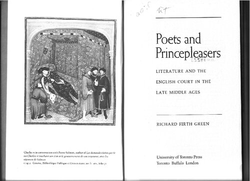 Poets and princepleasers. Literature and the English court in the Late Middle Ages