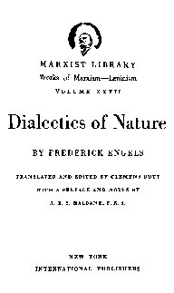 Dialectics of Nature