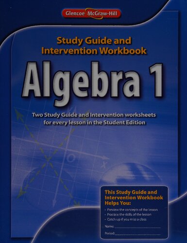Algebra 1, Study Guide and Intervention Workbook (MERRILL ALGEBRA 1)