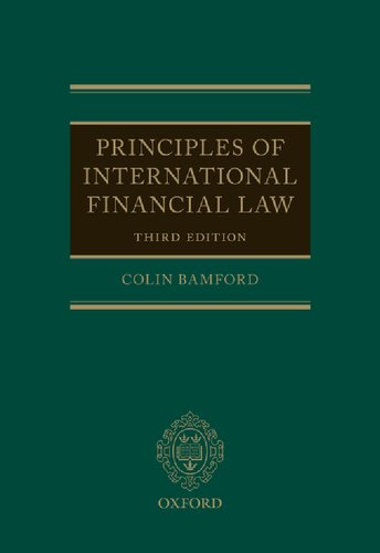 Principles of International Financial Law