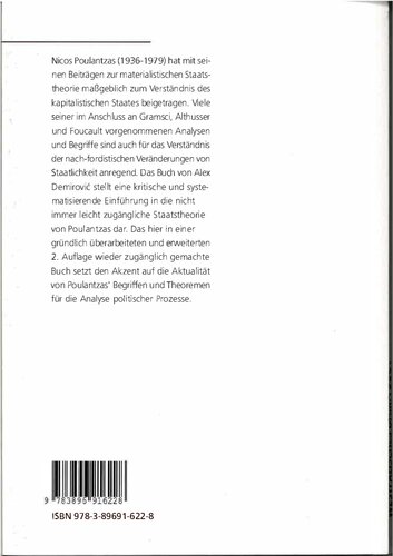 Nicos Poulantzas: Aktualität und Probleme materialistischer Staatstheorie
