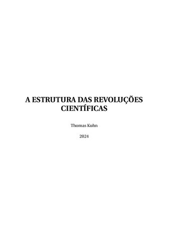 A Estrutura das Revoluções Científicas