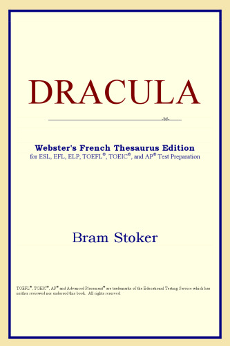 DRACULA (Webster's French Thesaurus Edition)