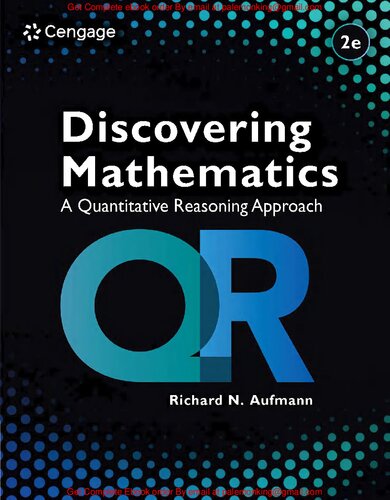 Discovering Mathematics: A Quantitative Reasoning Approach