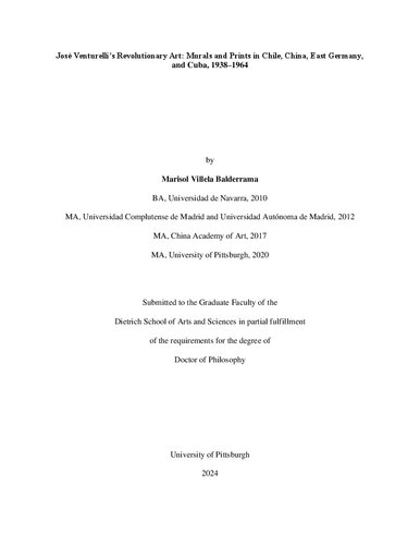 José Venturelli’s Revolutionary Art: Murals and Prints in Chile, China, East Germany, and Cuba, 1938–1964