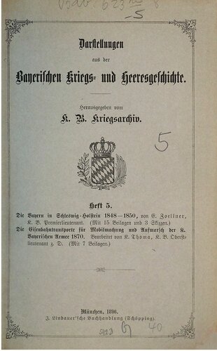 Darstellungen aus der bayerischen Kriegs- und Heeresgeschichte