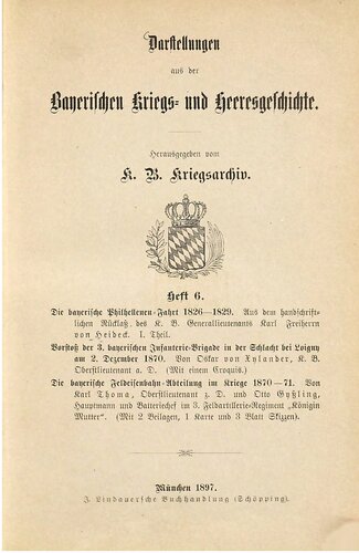 Darstellungen aus der bayerischen Kriegs- und Heeresgeschichte