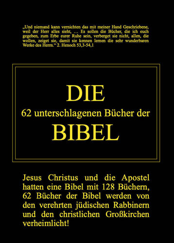 Die 62 unterschlagenen Bücher der Bibel