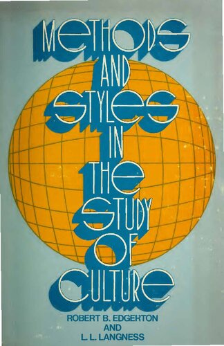 Methods and Styles in the Study of Culture