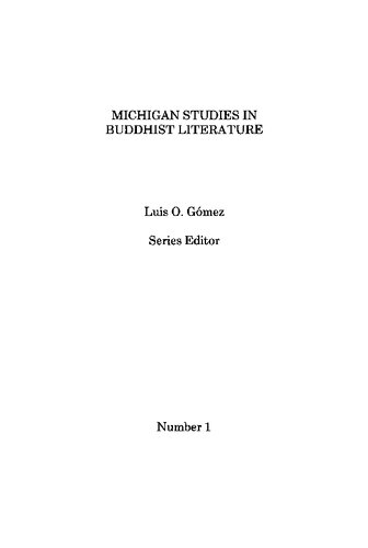 Studies in the Literature of the Great Vehicle: Three Mahāyāna Buddhist Texts