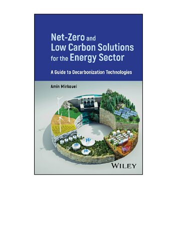 Net-Zero and Low Carbon Solutions for the Energy Sector