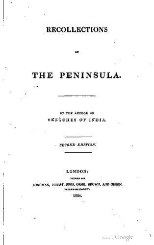 Recollections of the Peninsula