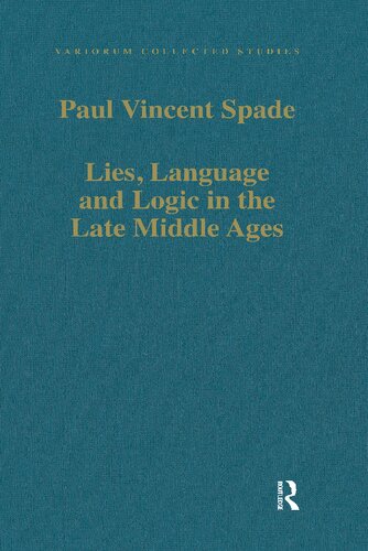 Lies, Language and Logic in the Late Middle Ages