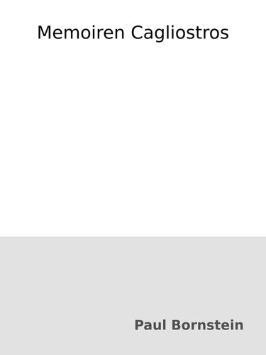 Memoiren Cagliostros
