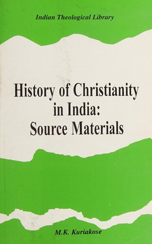 History of Christianity in India: Source Materials