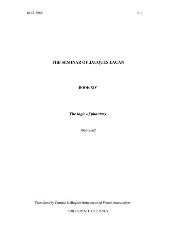 The Logic of Phantasy