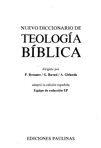 Nuevo diccionario de teología bíblica