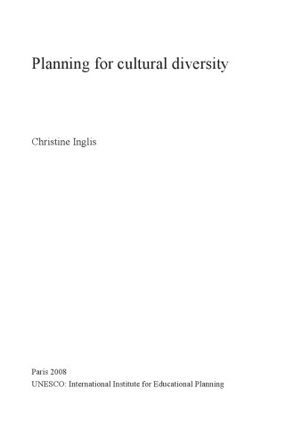 Planning for Cultural Diversity (Fundamentals of Educational Planning)