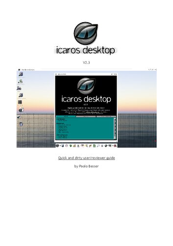 Icaros Desktop V2.3 - Quick and dirty user/reviewer guide
