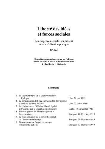 Liberté des idées et forces sociales