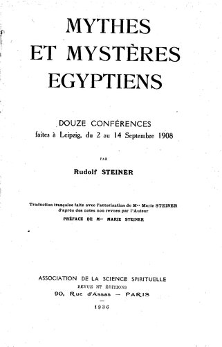 Mythes et mystères égyptiens