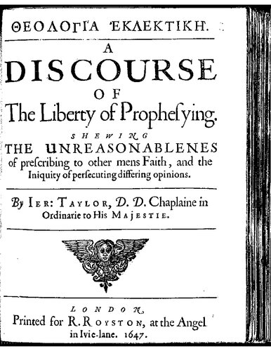 A Discourse of the Liberty of Prophesying