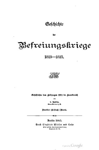 Geschichte des Feldzuges 1814 in Frankreich