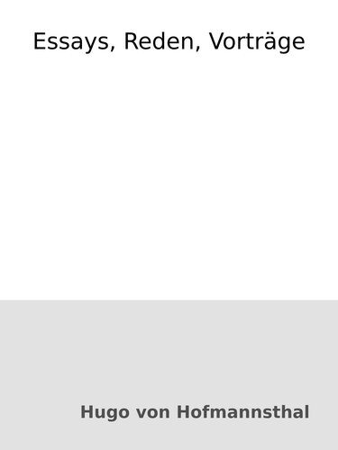 Essays, Reden, Vorträge