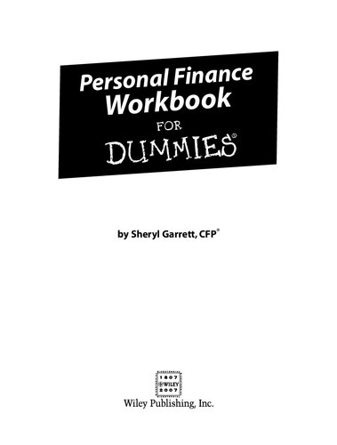 Personal Finance Workbook For Dummies