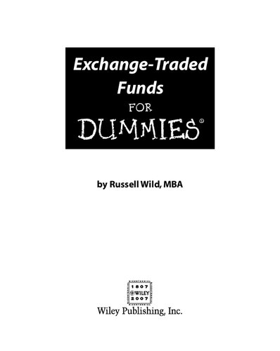 Exchange-traded Funds for Dummies