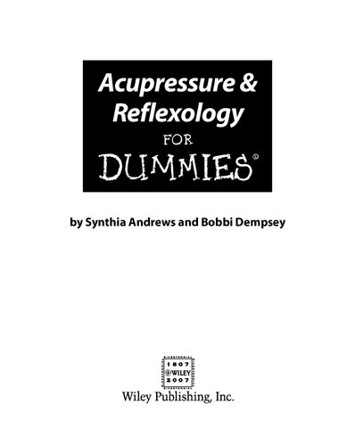 Acupressure and Reflexology For Dummies