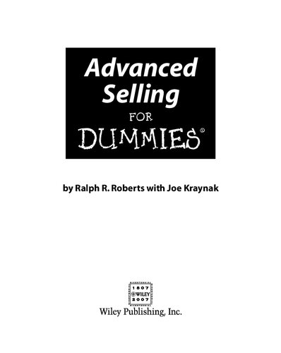 Advanced Selling for Dummies