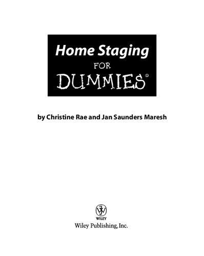 Home Staging For Dummies