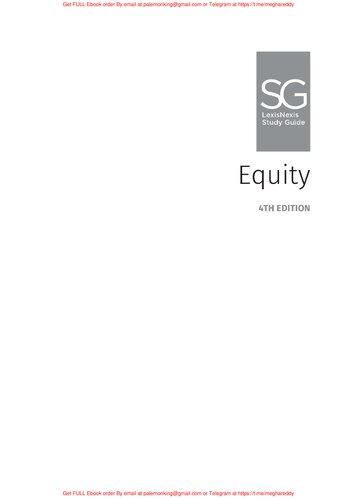 LexisNexis Study Guide Equity