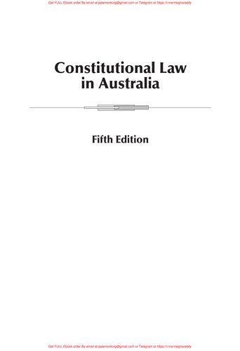 Constitutional Law in Australia