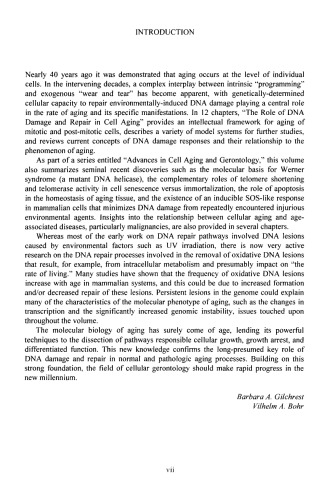The Role of DNA Damage and Repair in Cell Aging