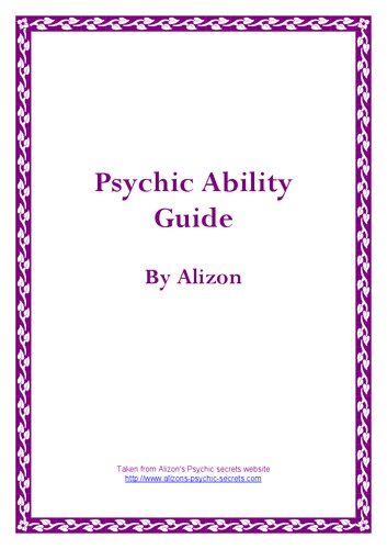 Psychic ability guide